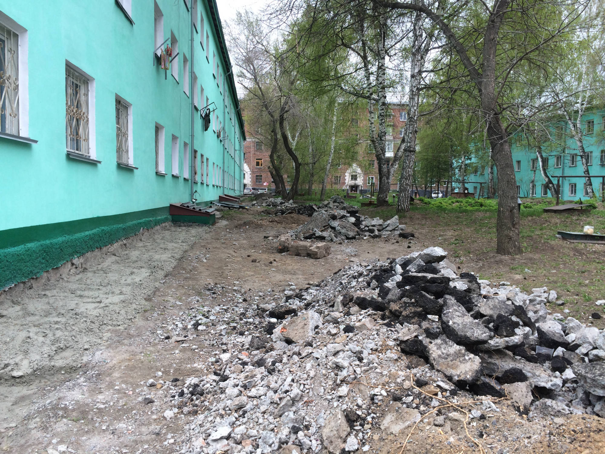 Вывоз строительного мусора после демонтажа отмоски в Томске