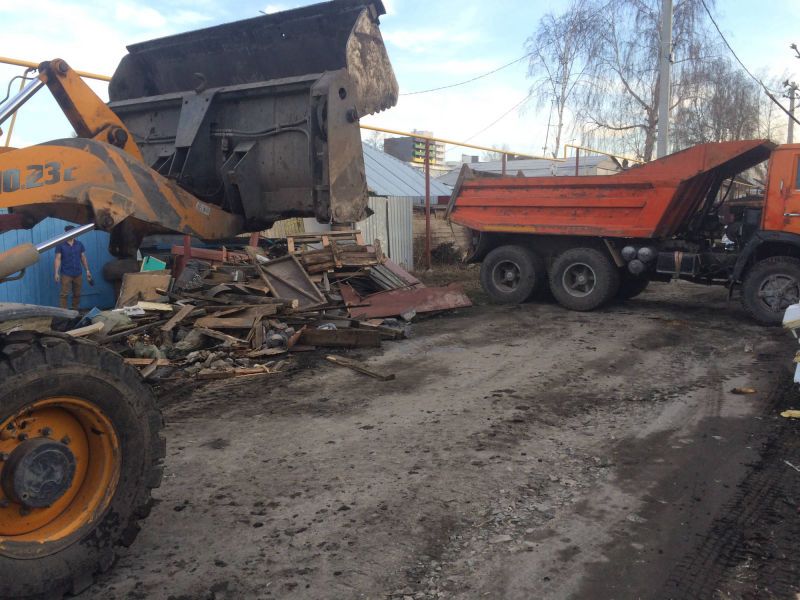 Вывоз строительного мусора с частного сектора в Томске