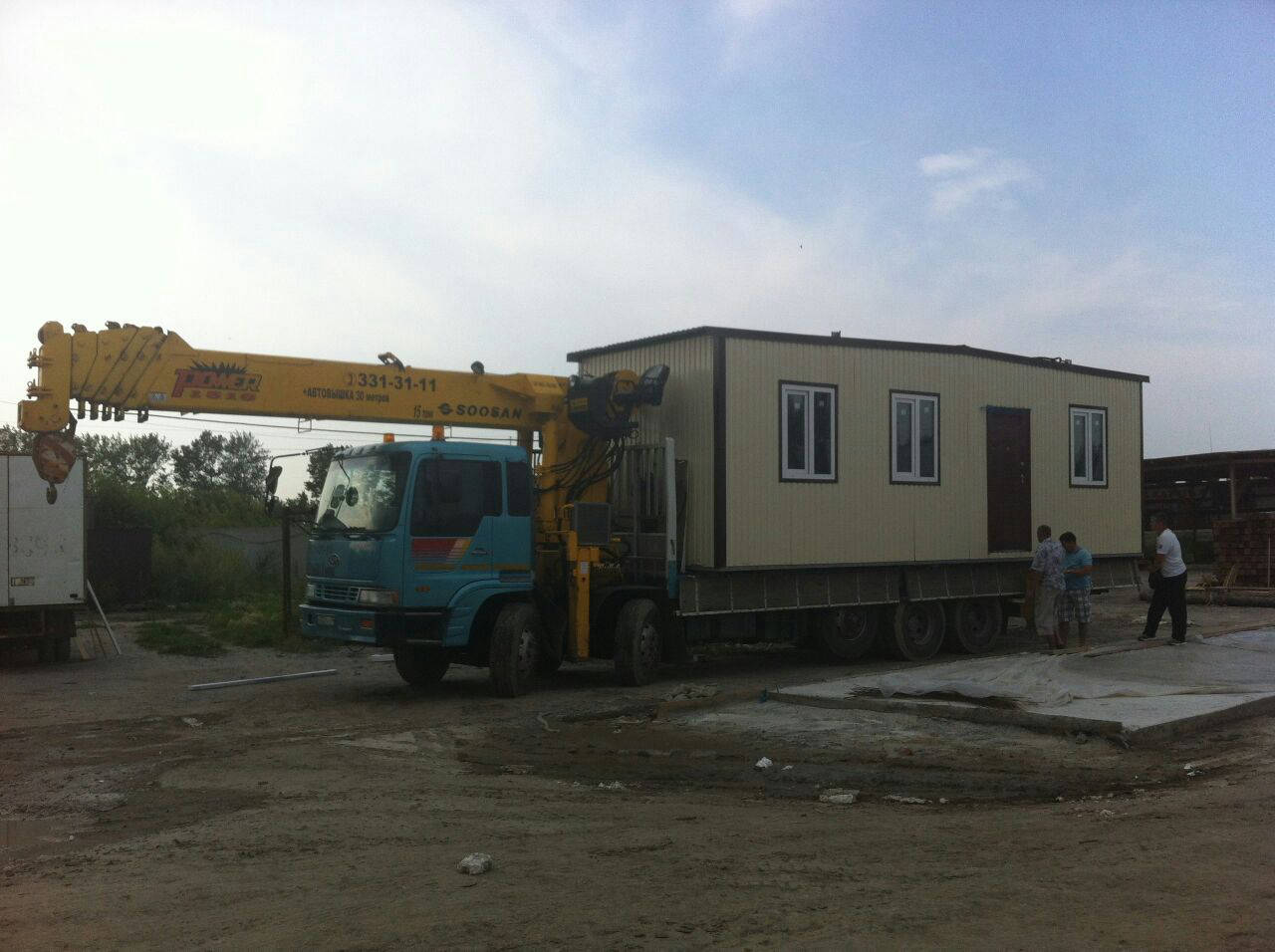 Перевозка негабаритных строительных бытовок в Томске